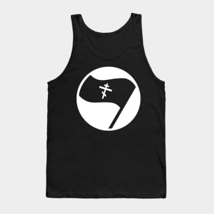 Christian Flag Black Orthodox Cross Antifa Tank Top